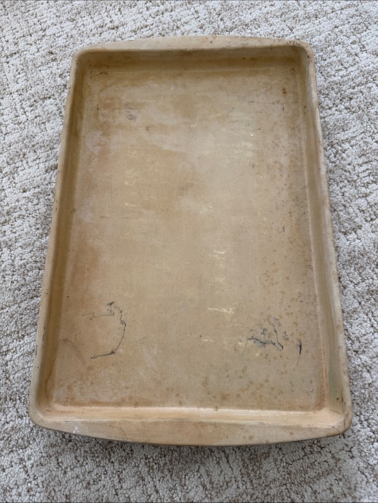 Pampered Chef Other - Pampered Chef Family Heritage Stoneware in Speckled Beige 11x 17 baking sheet
